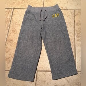GAP Kids Gray Joggers with Yellow Logo